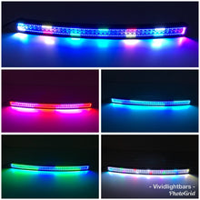 Load image into Gallery viewer, 41.5&quot; Curved RGB Chasing Halo Light Bar-0