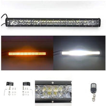 Load image into Gallery viewer, Dual Color 4D LENS Strobe Led Light Bar with Slide Bracket-0