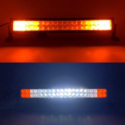 Ultra Bright Strobe Cree Straight Light Bar- Solid white in the middle, strobe amber/red/blue/green in the both end sides-2