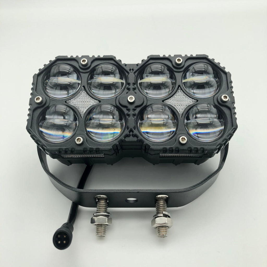 3-Inch 80W Four-Leaf Clover Spotlight – Dual Color LED Off Road Lights-2