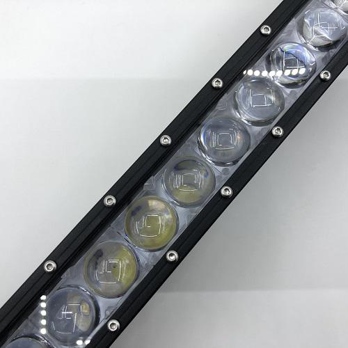 Dual Color 4D Lens Strobe Straight Single Row Led Light Bar-3