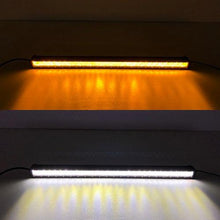 Load image into Gallery viewer, Dual Color 4D Lens Strobe Straight Single Row Led Light Bar-2