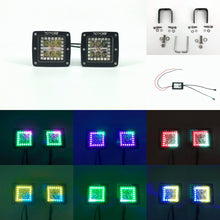 Load image into Gallery viewer, 3.2&quot; 30W RGB Chasing Halo LED Cubes/Pods-1