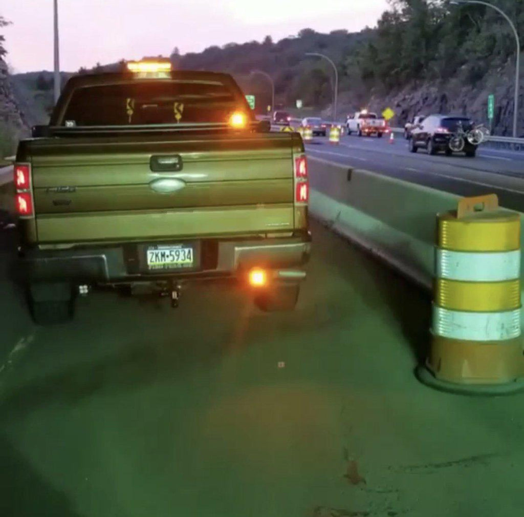 1 Dual Color Light Bar Sync with 4 Packs 4 Inch 18W LED Pods-4