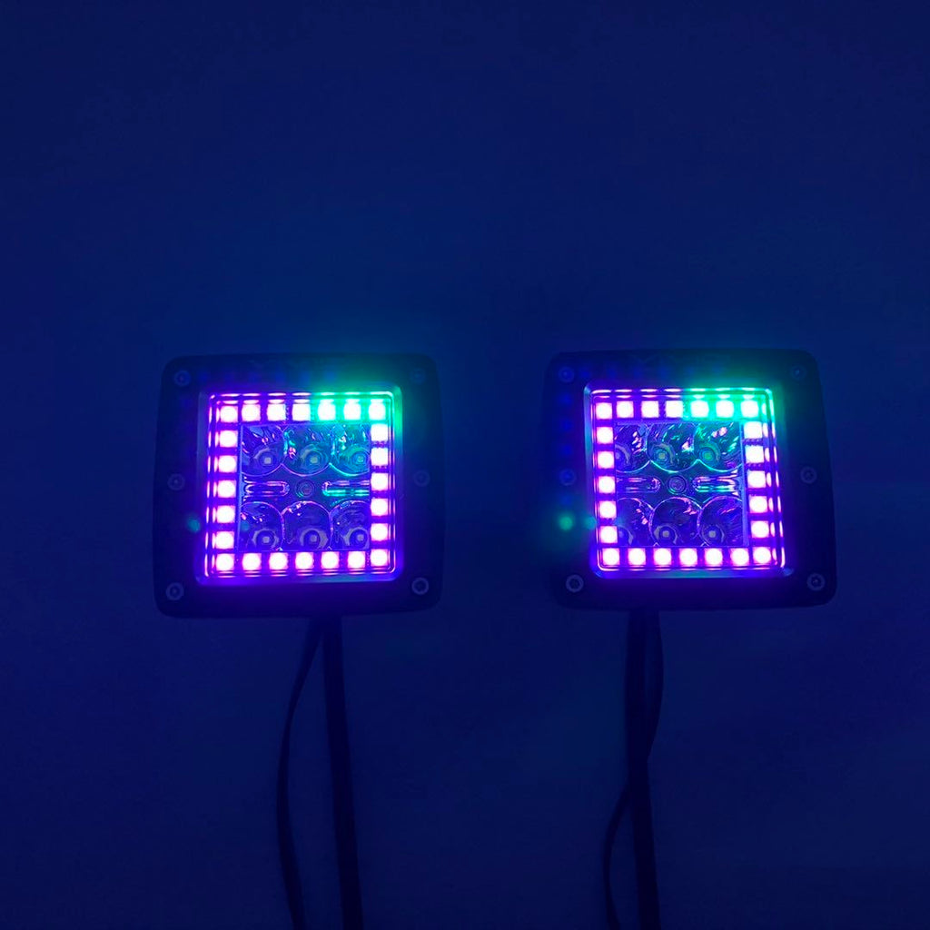 3.2" 30W RGB Chasing Halo LED Cubes/Pods-3