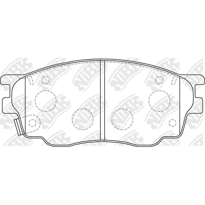 Techstop DB1682 Front Brake Pads for Mazda