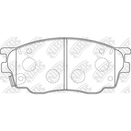 Techstop DB1682 Front Brake Pads for Mazda