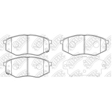 Load image into Gallery viewer, Front Brake Pads For Hyundai Kia - TECHSTOP DB2072 PN0704