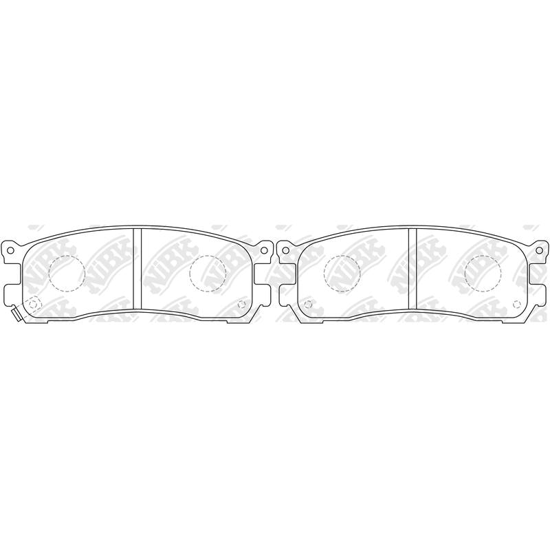 Rear Brake Pads For Mazda - TECHSTOP DB1222 PN5290