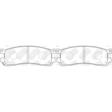 Load image into Gallery viewer, Rear Brake Pads For Mazda - TECHSTOP DB1222 PN5290