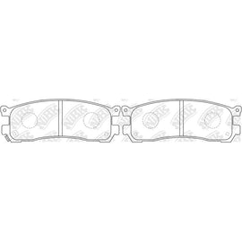 Rear Brake Pads For Mazda - TECHSTOP DB1222 PN5290