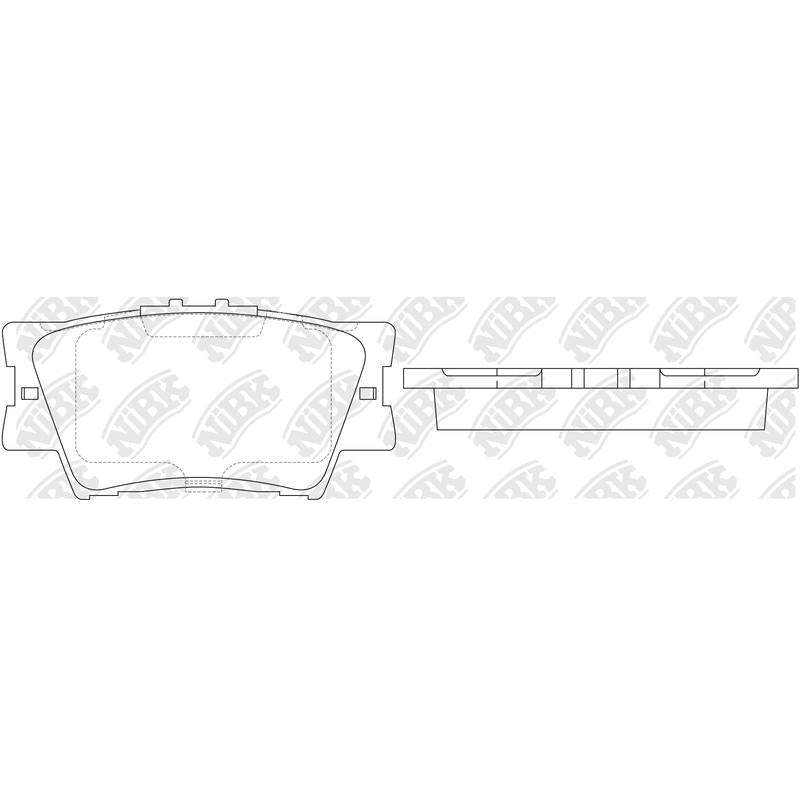 ROYALE BP1832 Rear Brake Pads for Lexus Toyota
