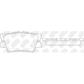 ROYALE BP1832 Rear Brake Pads for Lexus Toyota