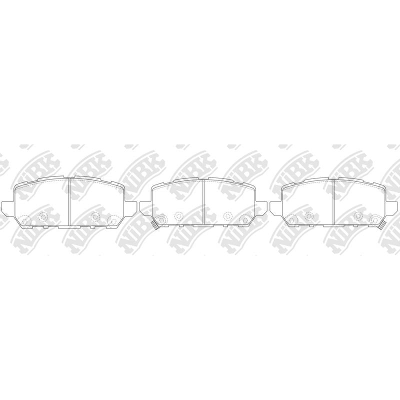 TEMB DB2355 PN8812 Rear Pads For Honda