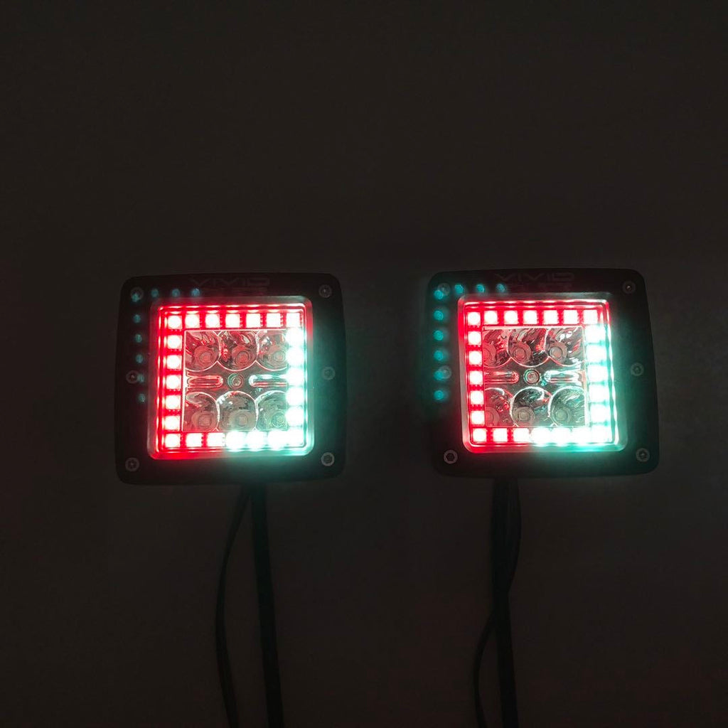 3.2" 30W RGB Chasing Halo LED Cubes/Pods-4