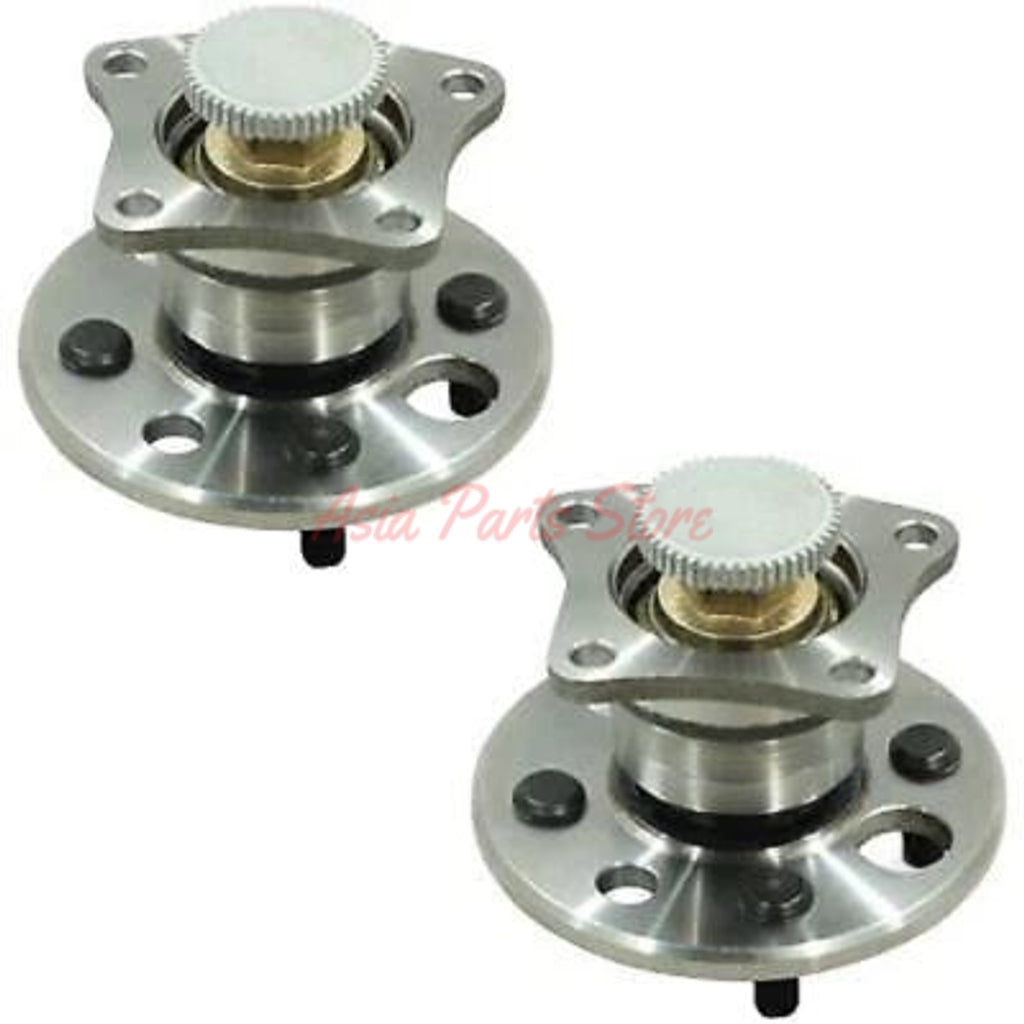 Pair of rear wheel bearing hub assemblies with 140mm ABS flange for Toyota Corolla AE102 AE112