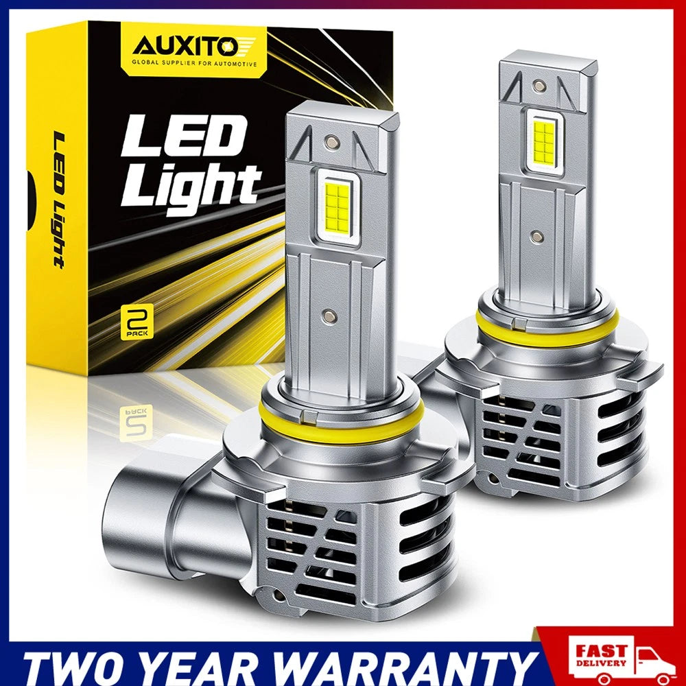 2X LED Headlight Bulbs Replace Kit 9006 Cool White 6500K Hi Low Beam 12V NEW