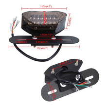 Load image into Gallery viewer, Universal Motorcycle LED Turn Signals Brake Integrated License Tail Plate Light