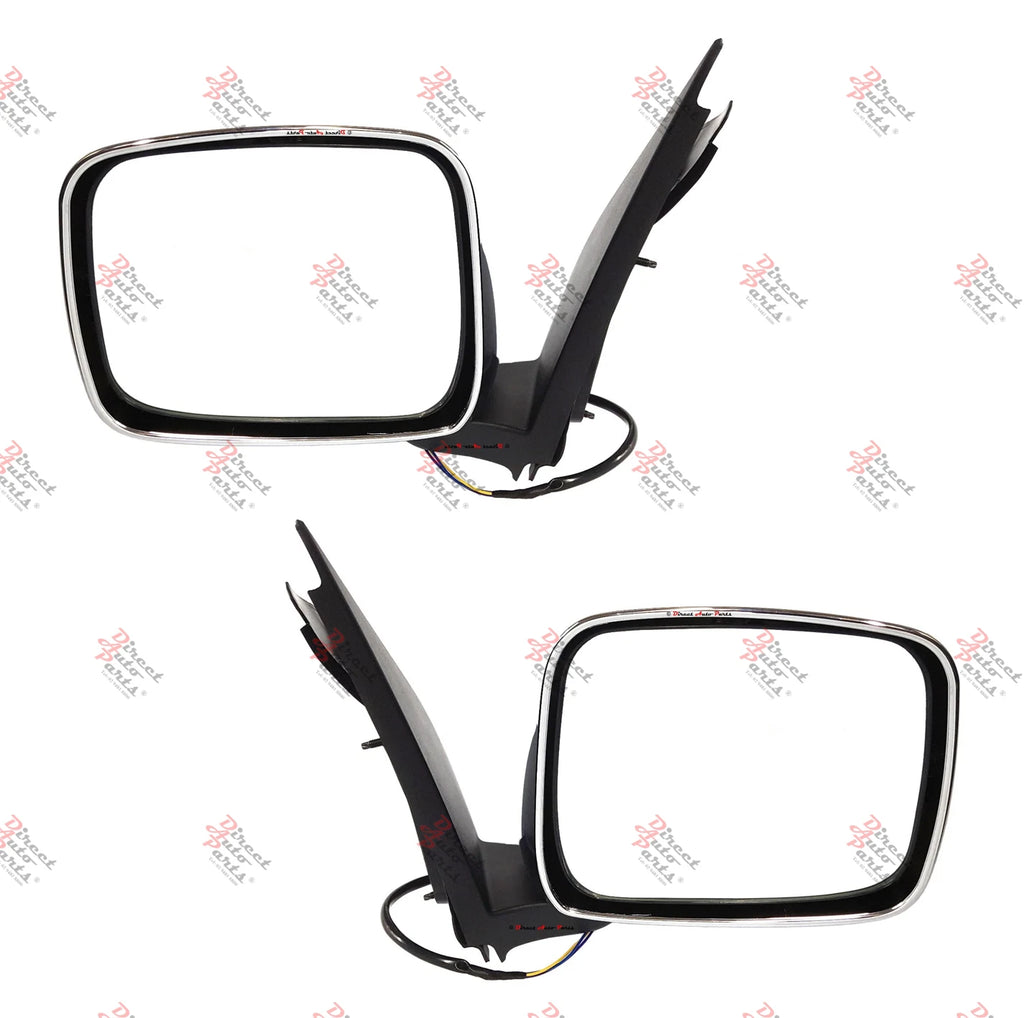 *NEW* DOOR MIRROR (ELECTRIC CHROME) for NISSAN NAVARA D40 5/2005 - 2015 PAIR
