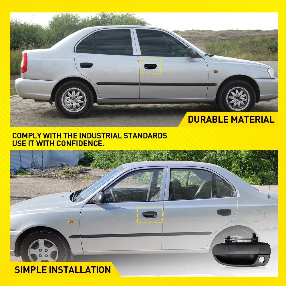 Set 2PCS Front Left Right Outer Door Handle for Hyundai Accent LC 2000~2006