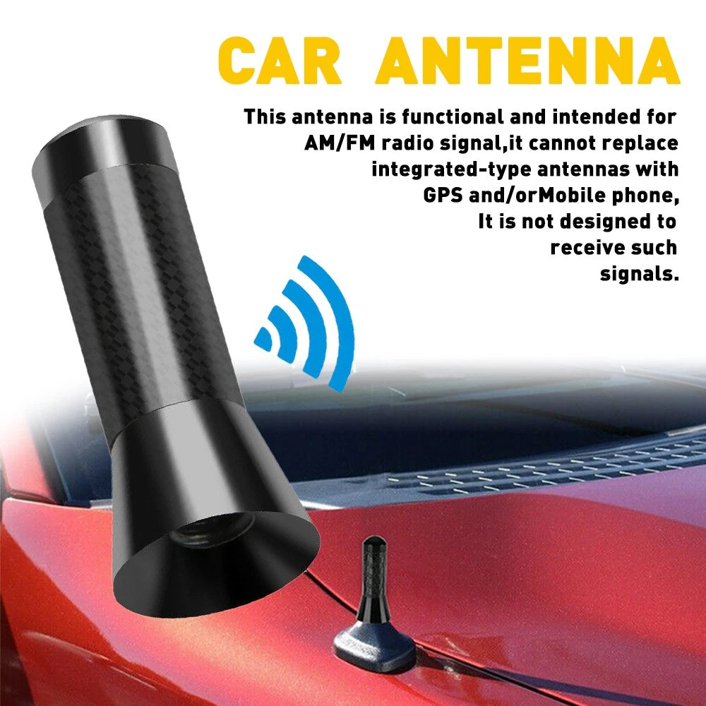 Universal Car Electric Aerial Radio AM/FM Booster Automatic Power Antenna 1.4"