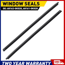 Load image into Gallery viewer, 2pcs Window Seal Weather Strips For Toyota Hilux 2005-2015 2 Doors Single Cab