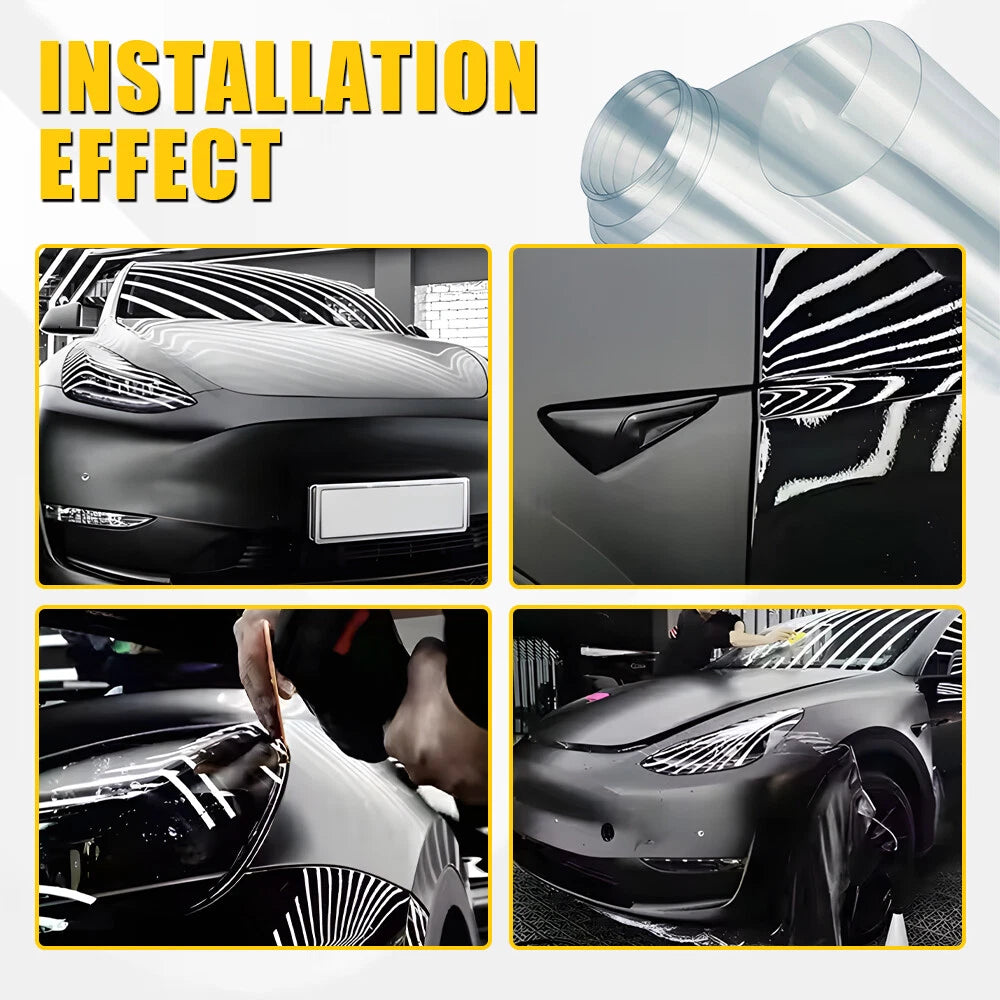 Car Paint Protection Film Clear PVC Anti Scratch Wrap Guard Roll Transparent 2M