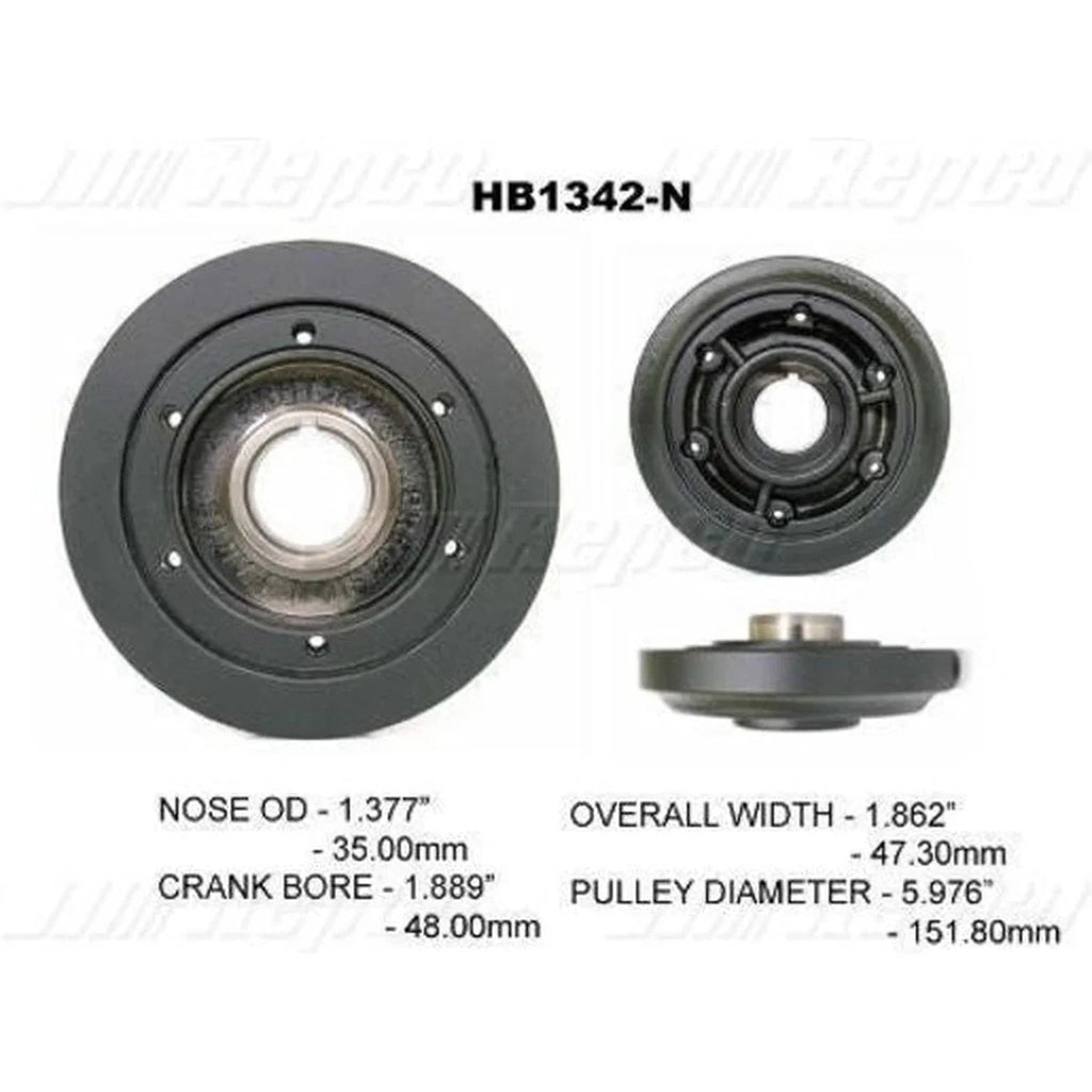 Powerbond OEM Replacement Harmonic Balancer HB1342N