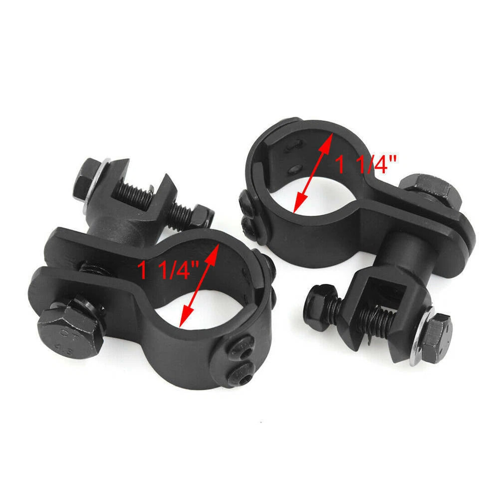 Foot Peg Mount Clamps 1" ~ 1-1/4" Highway Engine Crash Bar For Electra Glide ST