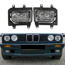 Load image into Gallery viewer, Front Bumper Clear Fog Lights Plastic Lens Kit For BMW E30 3Series Sedan 1985-93