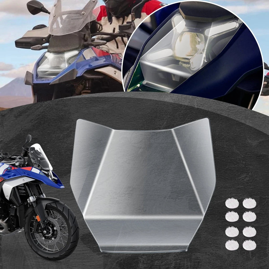 Motorcycle Headlight Protector Light Cover Guard Transparent For BMW R1300 GS ST