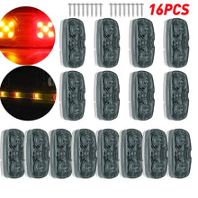 Load image into Gallery viewer, 16x AMBER RED LED CLEARANCE LIGHTS SIDE MARKER LAMP TRAILER TRUCK UTE 24V IP67