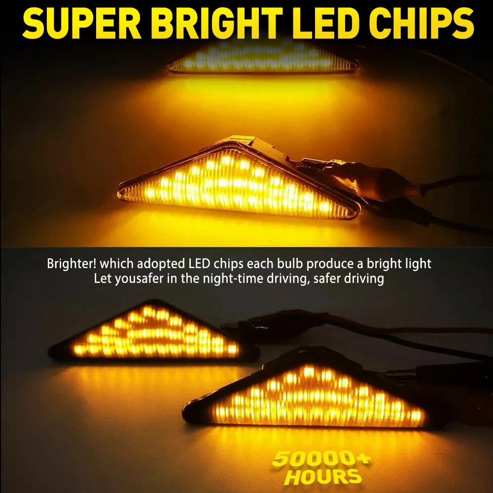 Smoked Side LED For Ford FG XR6 XR8 FPV Turn Indicator Front Guard Light A