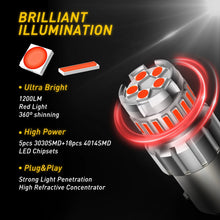 Load image into Gallery viewer, AUXITO BAY15D 1157 Red LED Car Reverse Tail Brake Light Turn Stop Bulb Globe 2X