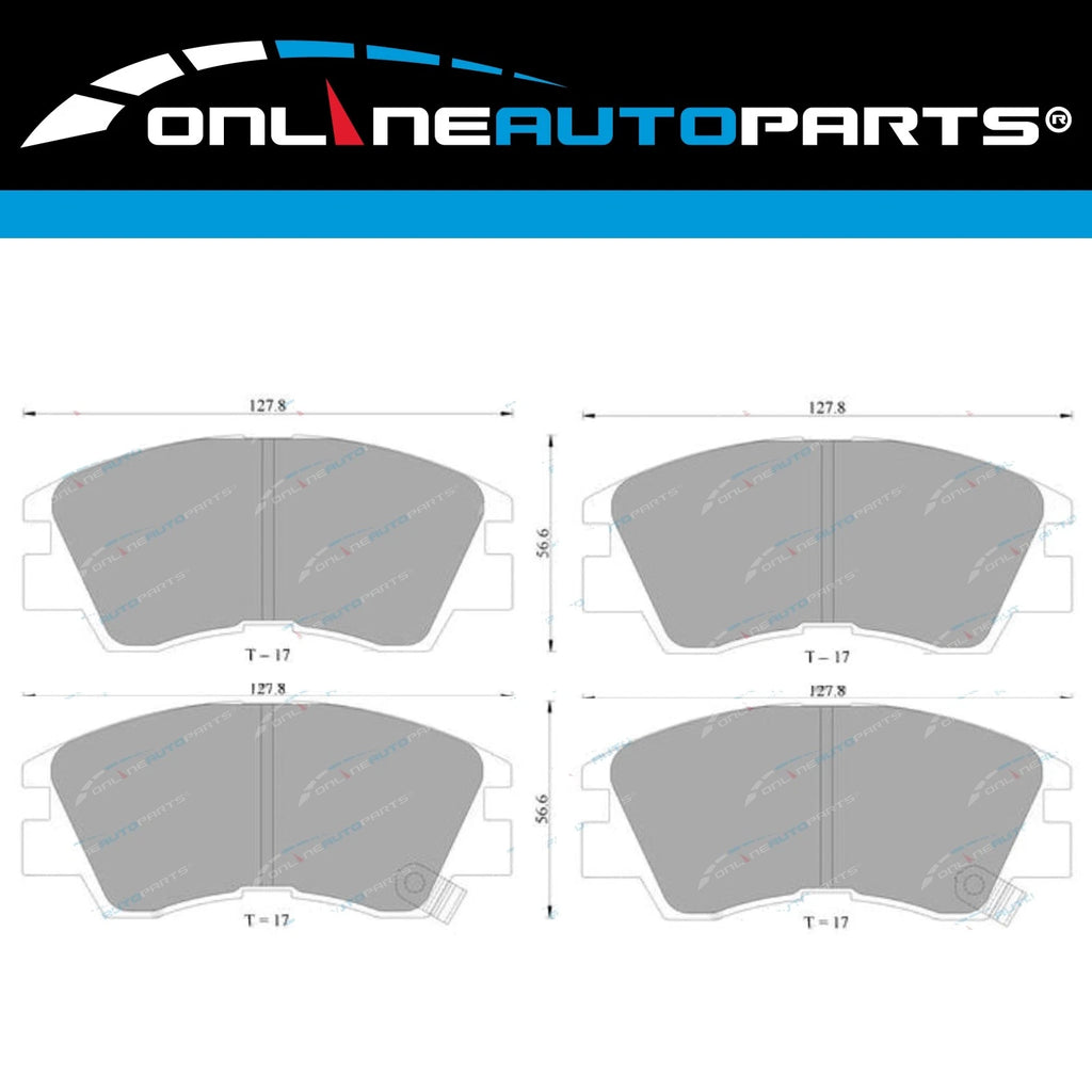 Front Disc Brake Pads Set for Mitsubishi Triton ME MF MG MH MJ 1986~1996 Ute