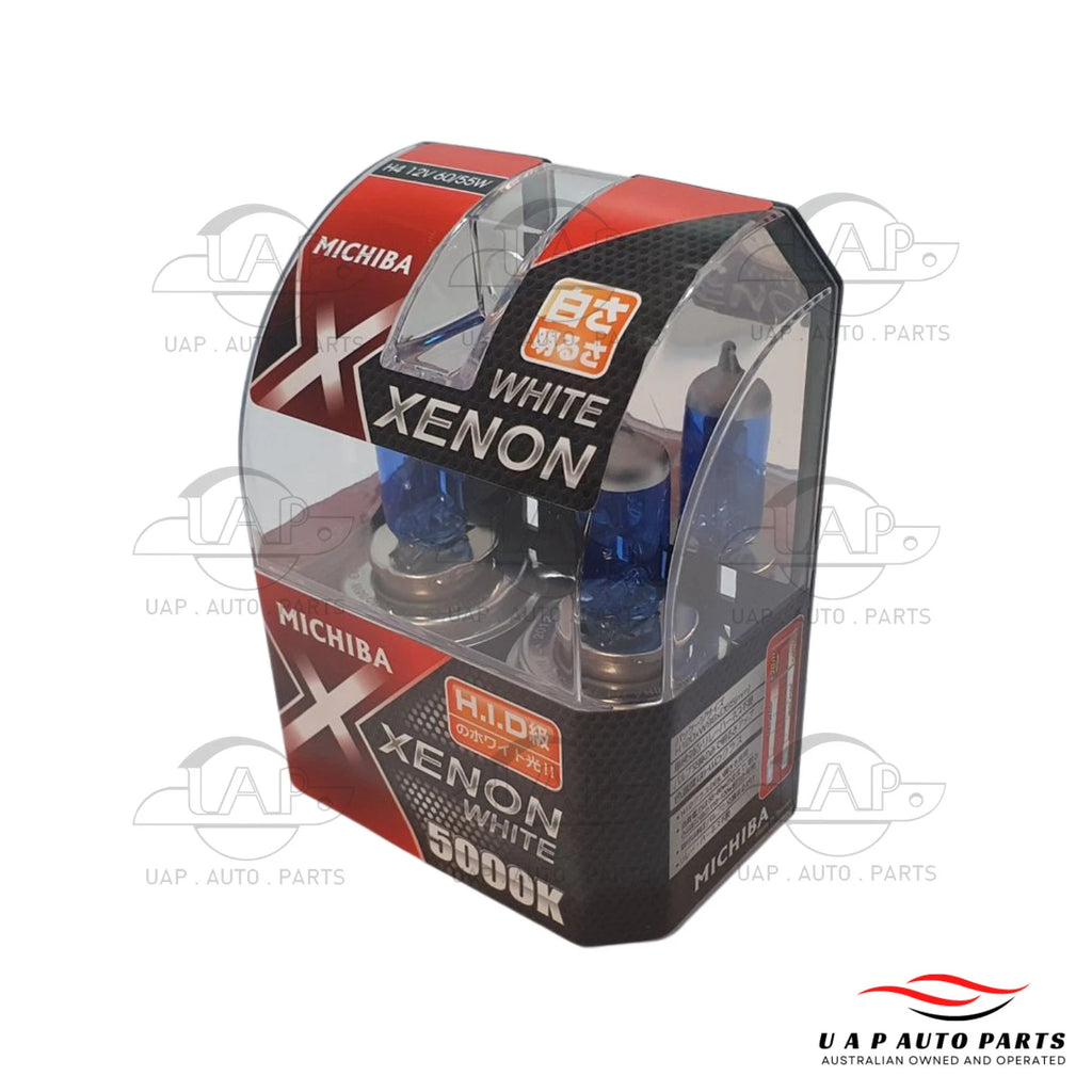 H4 HID Xenon Headlight white Globe Bulb 5700K P43T 60W 55w 12V Michiba Kit 2pc