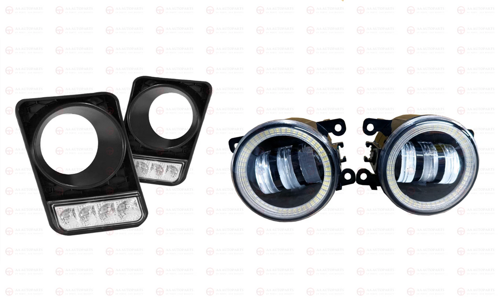 DRL LED Bumper Cover + LED Angel Eye Halo Fog Light Holden Commodore VE Series 1