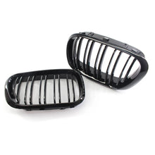 Load image into Gallery viewer, Gloss Black Dual Slat Front Kidney Grill Grilles For BMW X5 E53 2000-2003 01 02