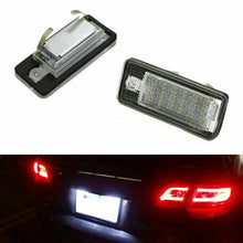 Load image into Gallery viewer, 2Pcs LED License Plate Light Lamp For Audi A3 S3 A4 S4 A6 C6 A8 S8 Q7 RS4 RS6 ST