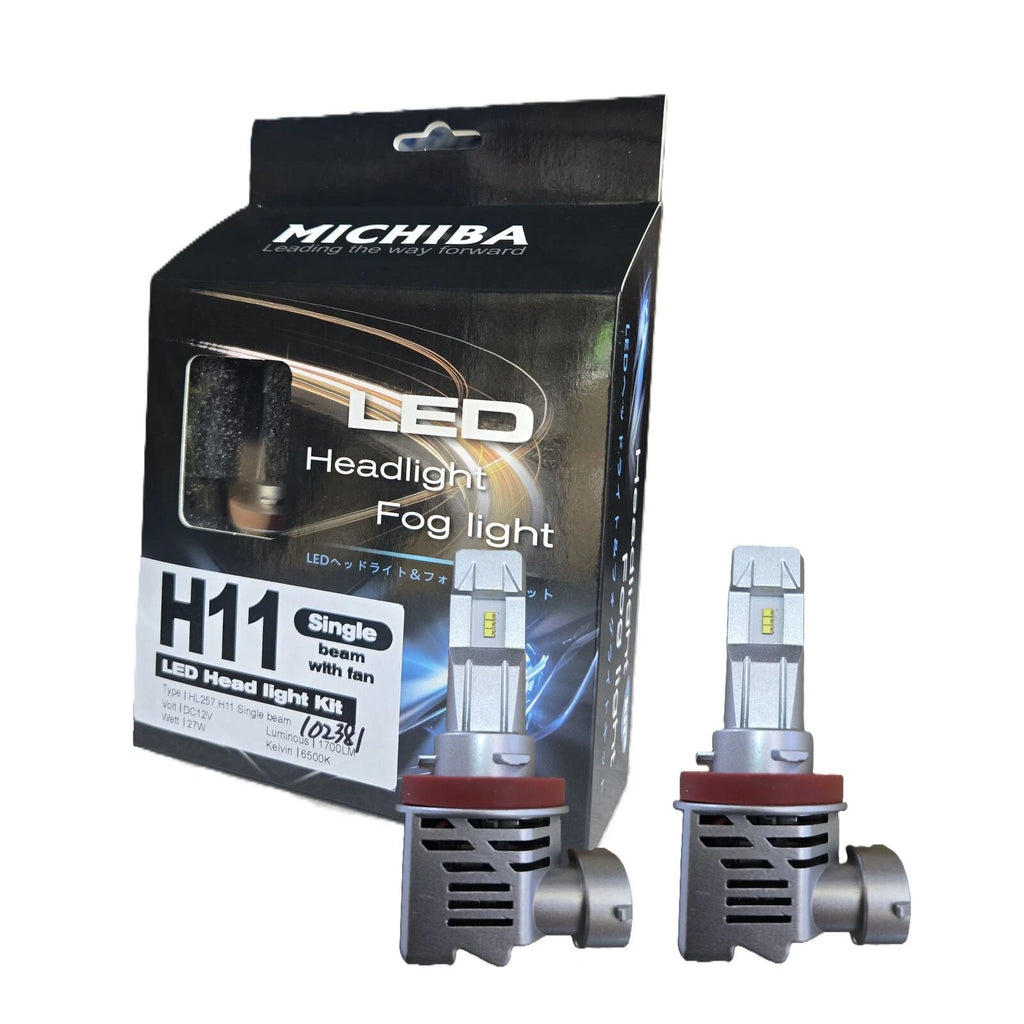 2x H11 LED Headlight Bulb Globe 12V 27W 1700LM 6500K