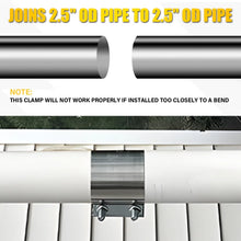 Load image into Gallery viewer, EXHAUST CLAMP STAINLESS BUTT JOINT 2PACK BAND CLAMP EXHAUST SLEEVE 2.5 INCH