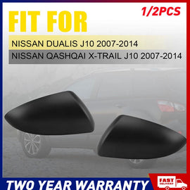1/2x Door Mirror Cover House Cap Left Right Side For Nissan Dualis J10 2007-2014