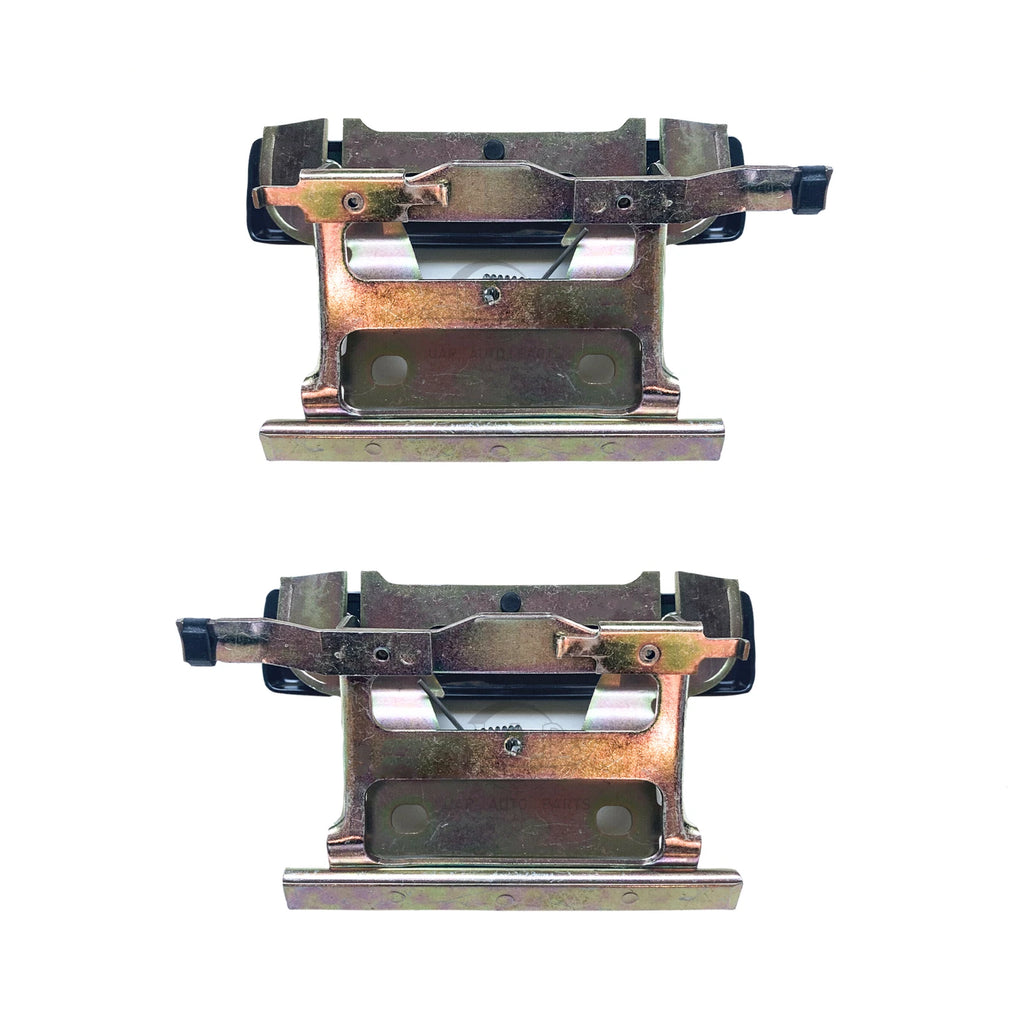 Set of 2 FRONT Left + Right Door Handle Assembly Outer Black for BMW E30 84-91