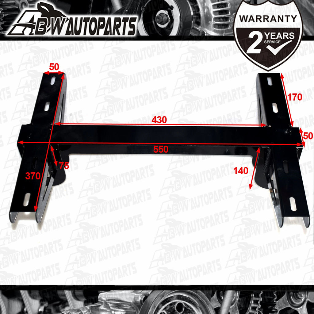 Rear Bar Toolbox Mounting Kit Caravan Camper RV Tool Box Universal Steel Bracket