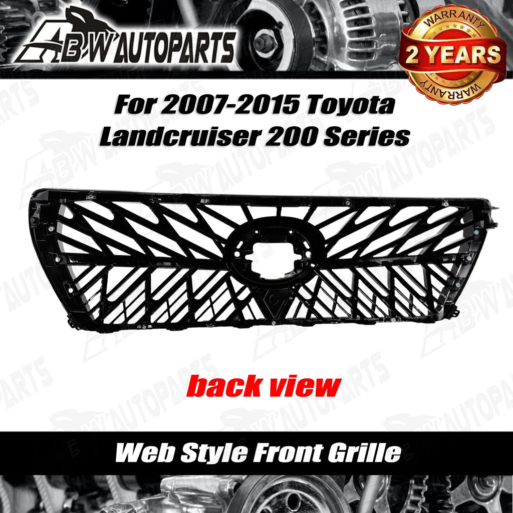 Front black web Chrome Gloss Grille For Toyota Land cruiser 200 Series 2007-2015