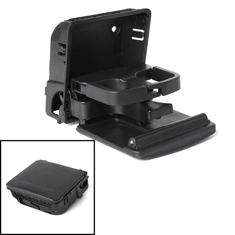 Black Central Armrest Rear Cup Holder For VW For Golf MK5 MK6 For Jetta MK5 ST