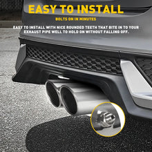 Load image into Gallery viewer, Stainless Steel Car Rear Round Exhaust Muffler Tail Trim End Pipe Tip Stright AU