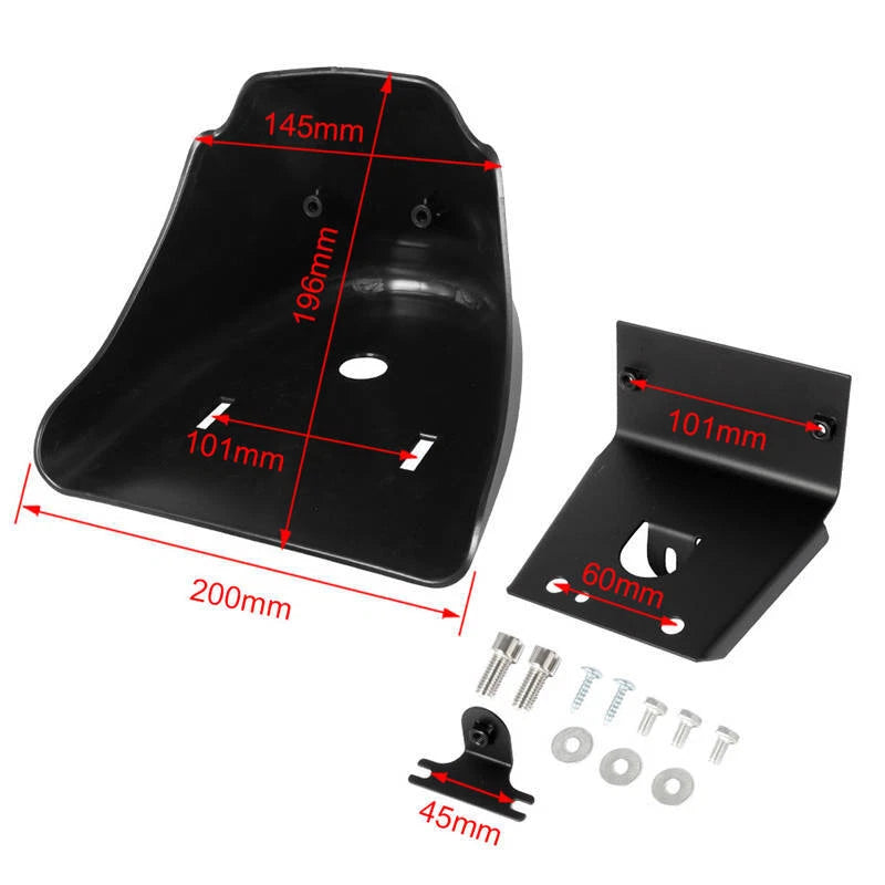 Chin fairing air dam spoiler compatible with Harley Sportster XL 883 and 1200