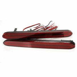 Red Rear Bumper Reflector LED Tail Brake Signal Lights For Honda Odyssey 2007 08