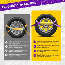 Load image into Gallery viewer, 4x Wheel Tyre Link Strap Truck Trailer Car Carrying Tie Down Recovery Ratchet